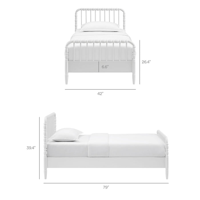 Modway Arlette Wood Spindle Bed Frame in Twin - dimensions and specifications 66