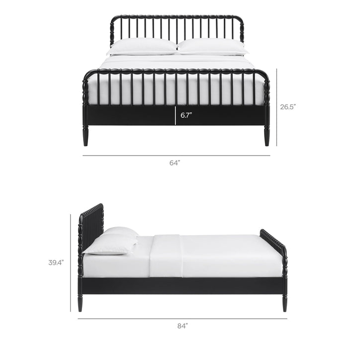 Modway Arlette Wood Spindle Bed Frame in Queen - dimensions and specifications 58