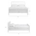 Modway Arlette Wood Spindle Bed Frame in Queen - dimensions and specifications 70