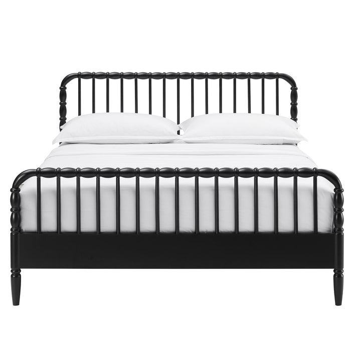 Modway Arlette Wood Spindle Bed Frame in King - detail view