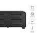 Modway Bellamy Curved 6-Drawer Dresser in Black Oak - dimensions and specifications