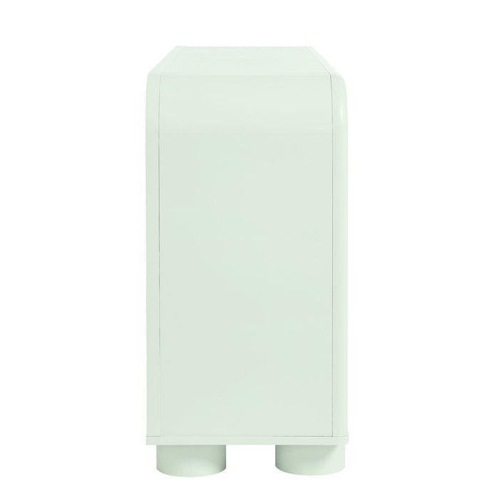 Modway Bellamy Curved 6-Drawer Dresser in Sage - angled view