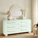 Modway Bellamy Curved 6-Drawer Dresser in Sage - lifestyle view 17