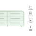 Modway Bellamy Curved 6-Drawer Dresser in Sage - dimensions and specifications