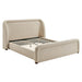 Modway Tasmin Queen Upholstered Fabric Platform Bed in Linen - front view