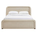 Modway Tasmin Queen Upholstered Fabric Platform Bed in Linen - detail view