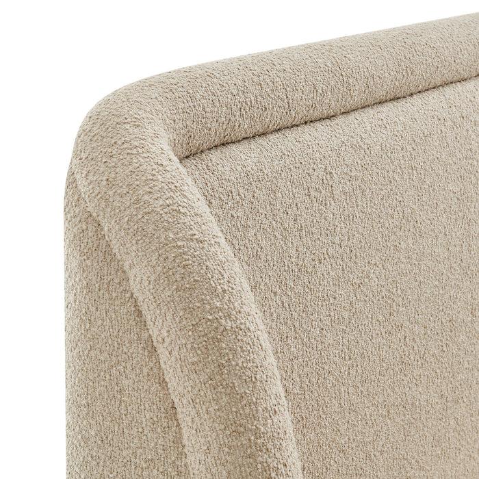 Modway Tasmin Queen Upholstered Fabric Platform Bed in Linen - lifestyle view 13