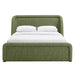 Modway Tasmin Queen Upholstered Fabric Platform Bed in Olive - detail view