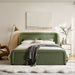 Modway Tasmin Queen Upholstered Fabric Platform Bed in Olive - lifestyle view 18