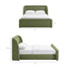 Modway Tasmin Queen Upholstered Fabric Platform Bed in Olive - dimensions and specifications 22