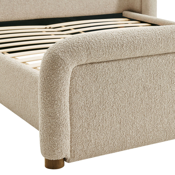Modway Tasmin King Upholstered Fabric Platform Bed in Linen - lifestyle view 11