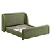 Modway Tasmin King Upholstered Fabric Platform Bed in Olive - front view