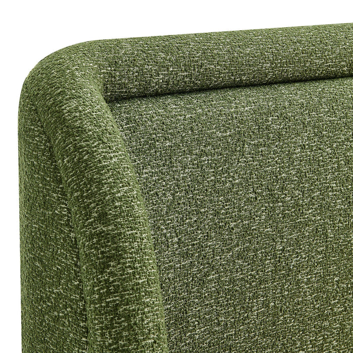 Modway Tasmin King Upholstered Fabric Platform Bed in Olive - lifestyle view 12
