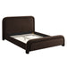 Modway Beck King Performance Velvet Platform Bed in Chocolate Brown - front view