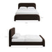 Modway Beck King Performance Velvet Platform Bed in Chocolate Brown - dimensions and specifications 34