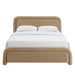 Modway Beck King Performance Velvet Platform Bed in Taupe - detail view