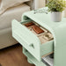 Modway Bellamy Curved 1-Drawer Nightstand in Sage - lifestyle view 18