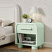 Modway Bellamy Curved 1-Drawer Nightstand in Sage - lifestyle view 21