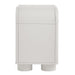 Modway Bellamy Curved 1-Drawer Nightstand in White Matte - angled view