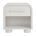Modway Bellamy Curved 1-Drawer Nightstand in White Matte - side view