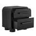 Modway Bellamy Curved 2-Drawer Nightstand in Black Oak - detail view