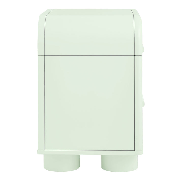 Modway Bellamy Curved 2-Drawer Nightstand in Sage - angled view
