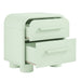 Modway Bellamy Curved 2-Drawer Nightstand in Sage - detail view