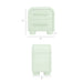 Modway Bellamy Curved 2-Drawer Nightstand in Sage - dimensions and specifications 28