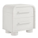 Modway Bellamy Curved 2-Drawer Nightstand in White Matte - front view
