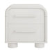 Modway Bellamy Curved 2-Drawer Nightstand in White Matte - side view
