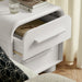 Modway Bellamy Curved 2-Drawer Nightstand in White Matte - lifestyle view 16