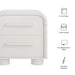 Modway Bellamy Curved 2-Drawer Nightstand in White Matte - dimensions and specifications