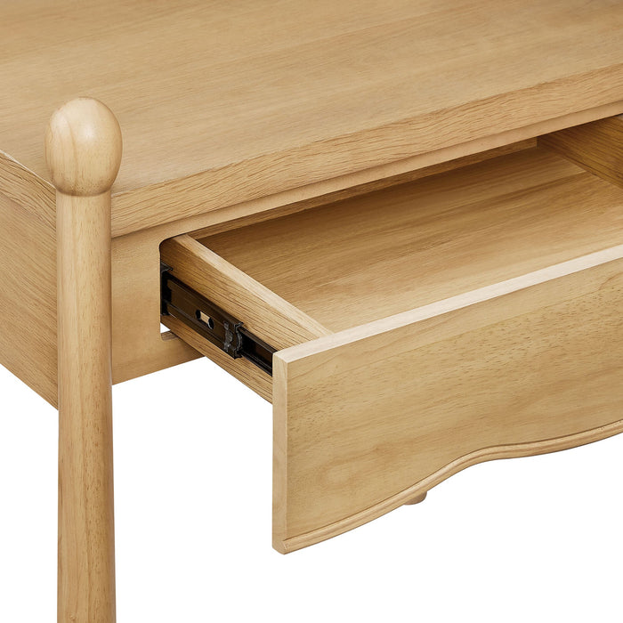 Modway Darcy Wood Nightstand or Side Table in Oak - lifestyle view
