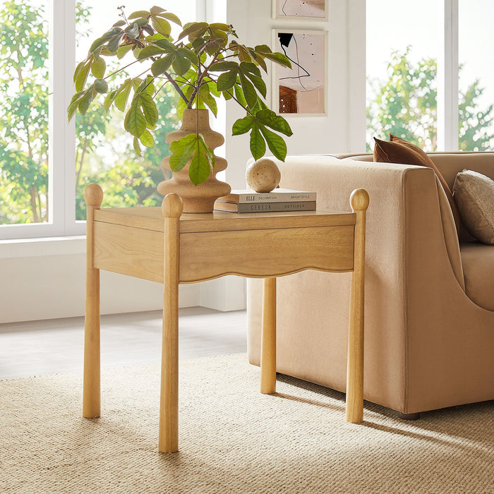 Modway Darcy Wood Nightstand or Side Table in Oak - lifestyle view 16
