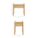 Modway Darcy Wood Nightstand or Side Table in Oak - dimensions and specifications 20