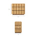 Modway Isola Wavy 3 Drawer Chest in Light Oak Walnut - Detail View