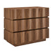 Modway Isola Wavy 3 Drawer Chest in Walnut
