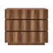Modway Isola Wavy 3 Drawer Chest in Walnut - View 3