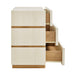 Modway Isola Wavy 3 Drawer Chest in White Light Oak - View 4