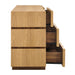 Modway Isola Wavy 6 Drawer Dresser in Light Oak Walnut - View 4