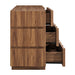 Modway Isola Wavy 6 Drawer Dresser in Walnut - View 4