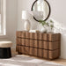 Modway Isola Wavy 6 Drawer Dresser in Walnut - View 7