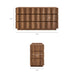 Modway Isola Wavy 6 Drawer Dresser in Walnut - Detail View