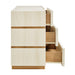 Modway Isola Wavy 6 Drawer Dresser in White Light Oak - View 4