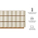 Modway Isola Wavy 6 Drawer Dresser in White Light Oak - Detail View