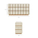 Modway Isola Wavy 6 Drawer Dresser in White Light Oak - Detail View