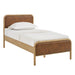 Modway Wexford Vegan Leather Platform Bed in Twin - front view