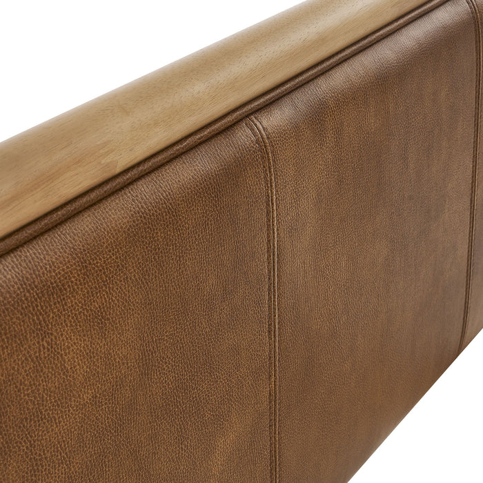 Modway Wexford Vegan Leather Platform Bed in Twin - lifestyle view