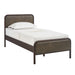 Modway Wexford Vegan Leather Platform Bed in Twin - front view 5