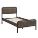 Modway Wexford Vegan Leather Platform Bed in Twin - angled view 13